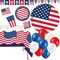 4th of July Party Supplies for 30 – Plates, Cups, Napkins, Table Cover, Banners, Balloons & Flags